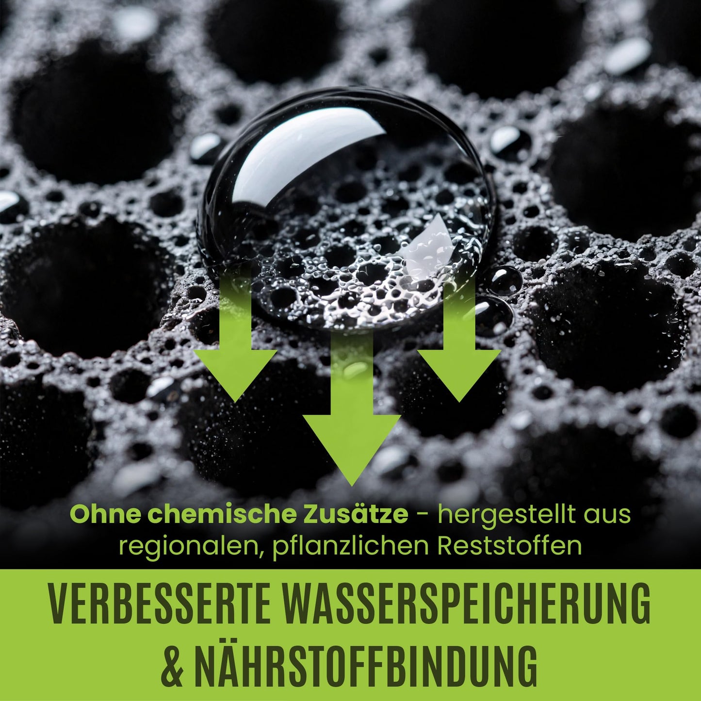 Premium Pflanzenkohle - Für Garten & Kompost