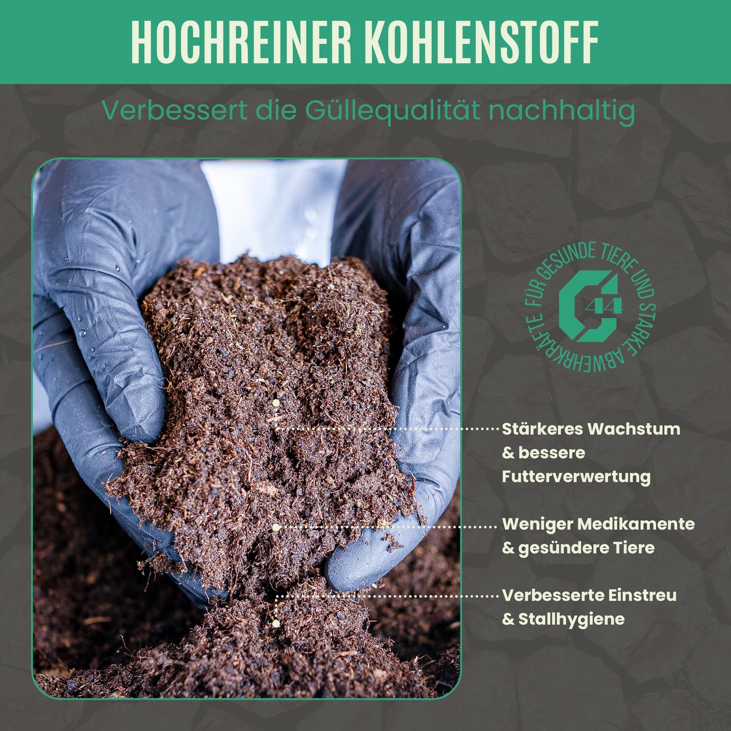 Premium Futterkohle | Futtermittelzusatz für Schweine