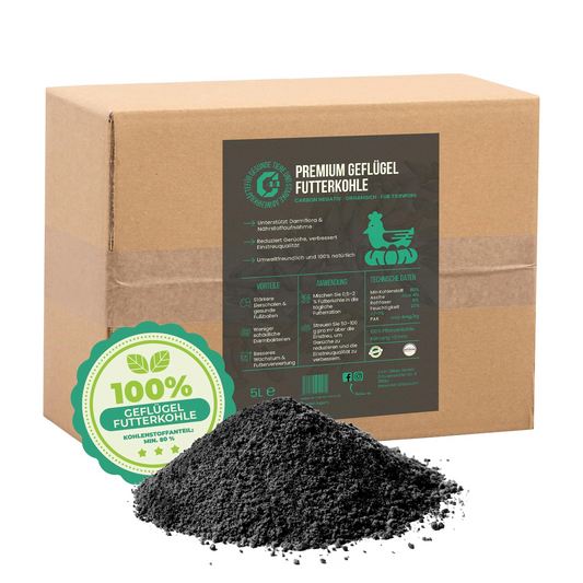 Premium Futterkohle | Futtermittelzusatz für Geflügel