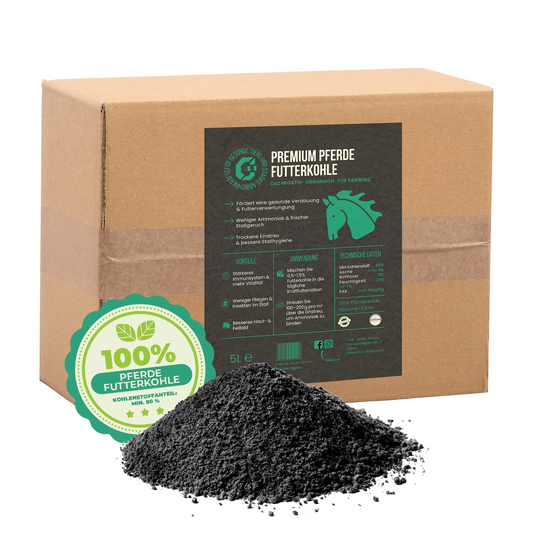 Premium Futterkohle | Futtermittelzusatz für Pferde